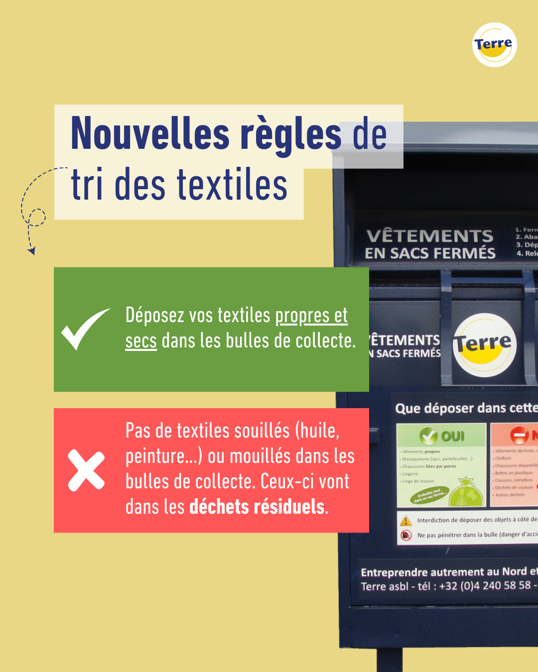 Nouvelles règles de tri des textiles 2025